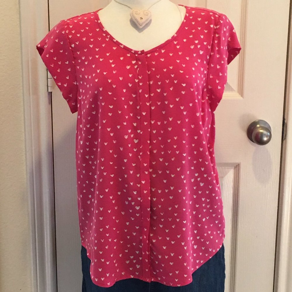 Joie !00% Silk Blouse Sz Large